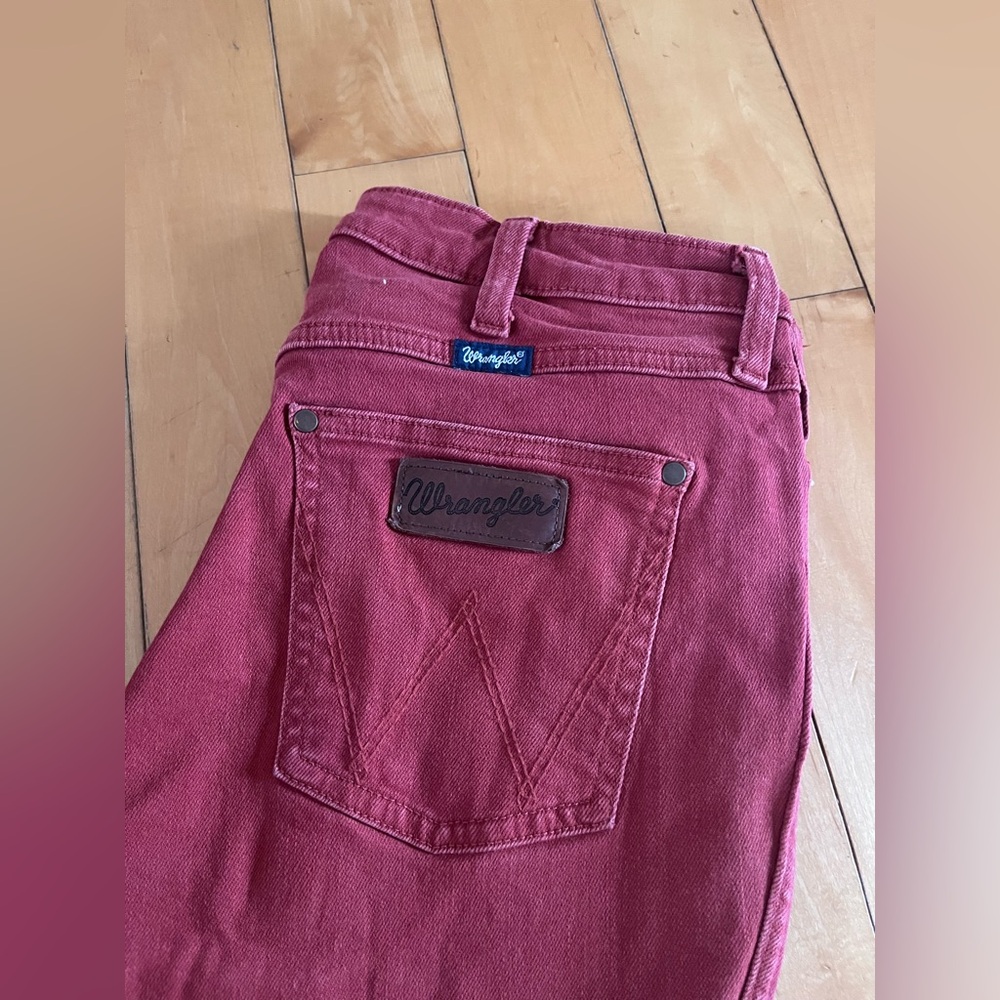 Women's Wrangler Jeans-Burnt Orange